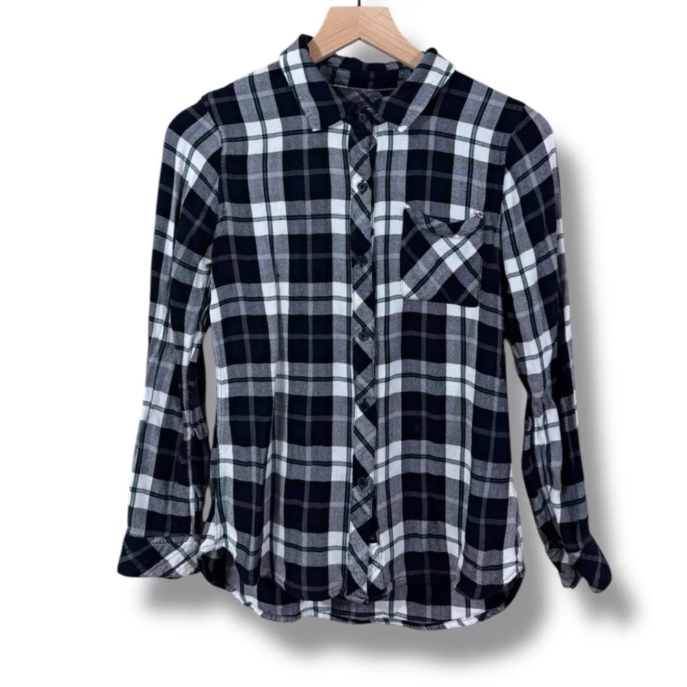 Woman's Rails XS Plaid Button- Down Long Sleeve Top Multi